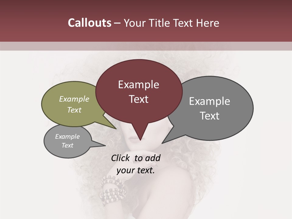 Romantic Character Blonde PowerPoint Template