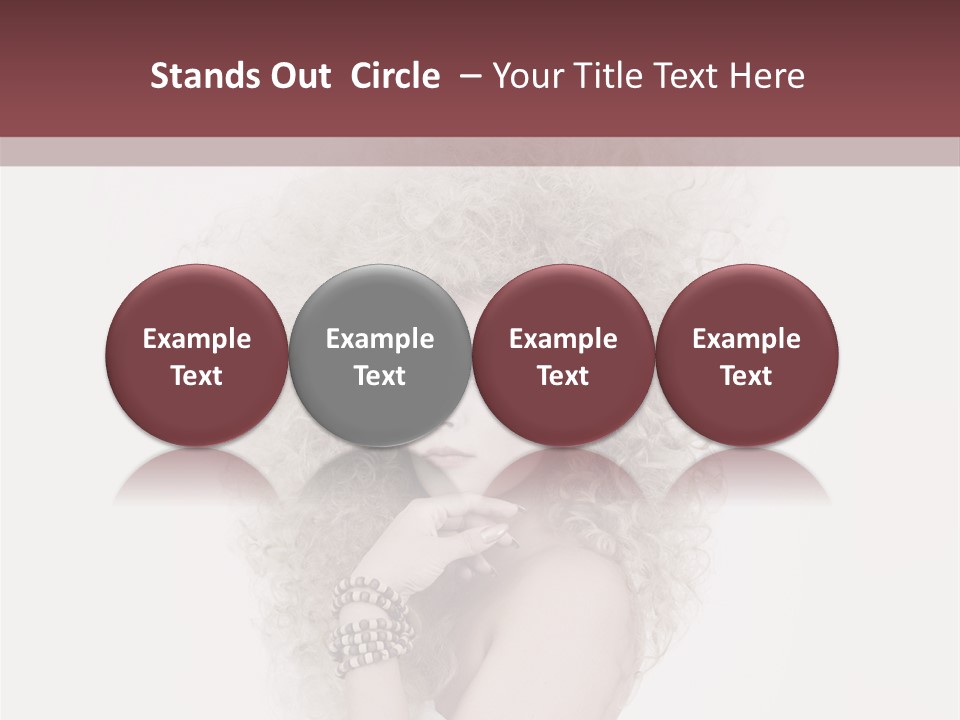 Romantic Character Blonde PowerPoint Template