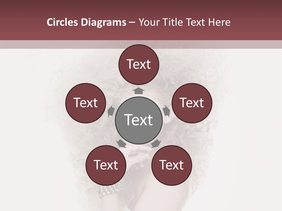 Romantic Character Blonde PowerPoint Template