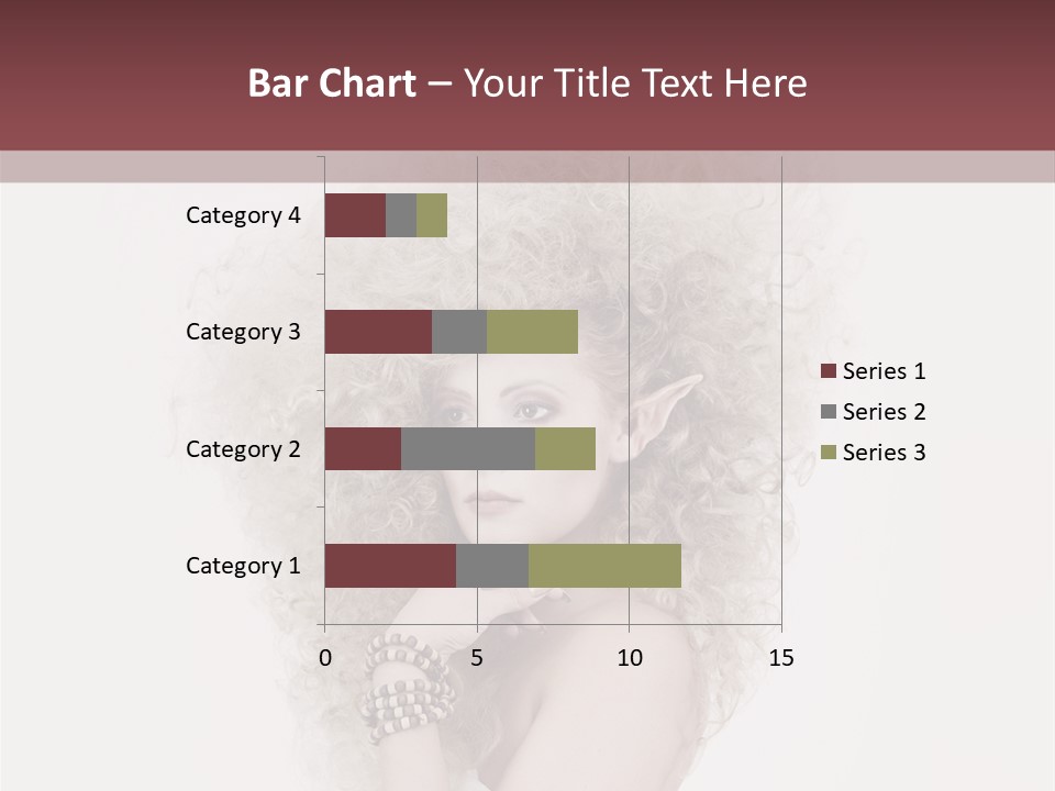 Romantic Character Blonde PowerPoint Template