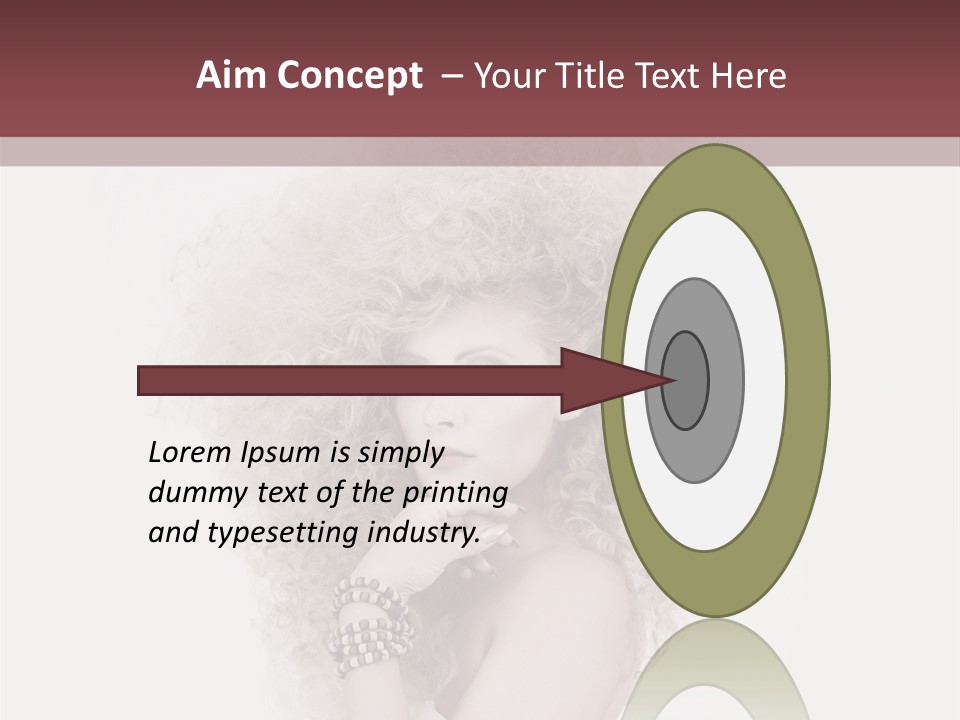 Romantic Character Blonde PowerPoint Template