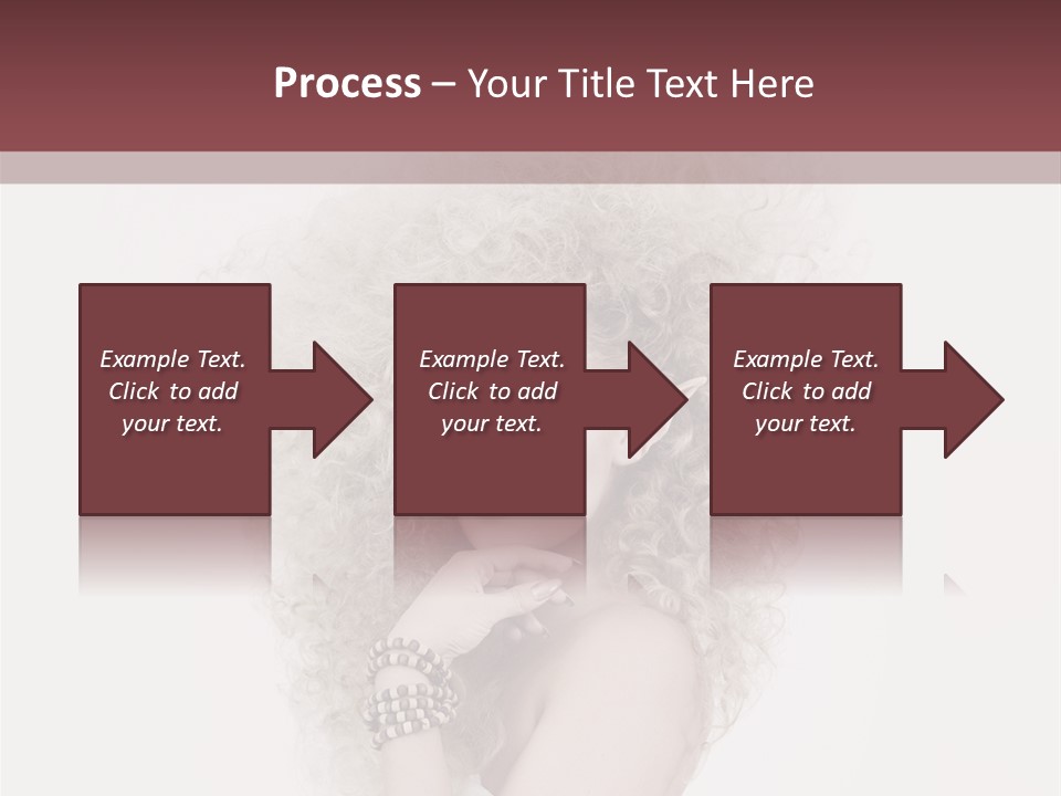 Romantic Character Blonde PowerPoint Template