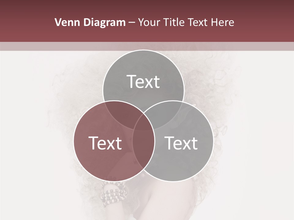 Romantic Character Blonde PowerPoint Template