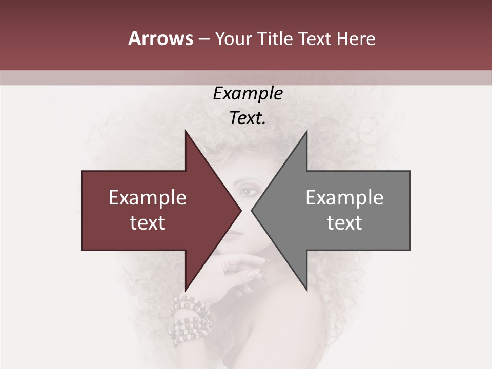 Romantic Character Blonde PowerPoint Template