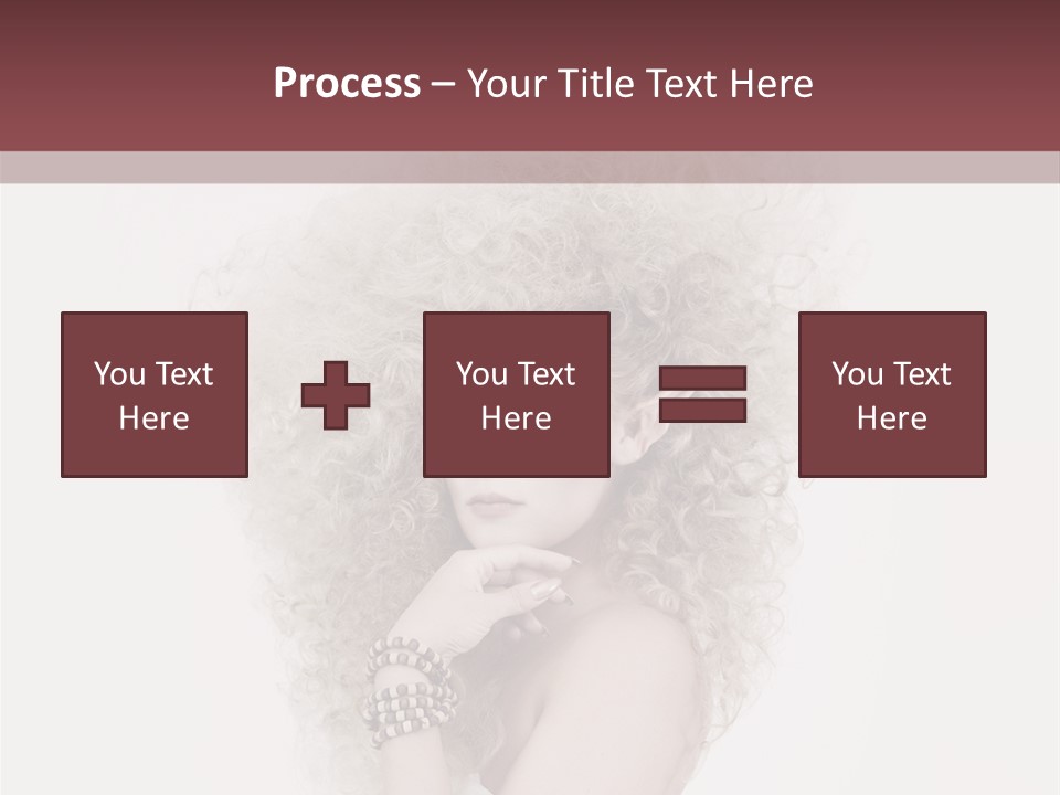 Romantic Character Blonde PowerPoint Template