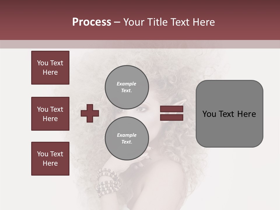Romantic Character Blonde PowerPoint Template