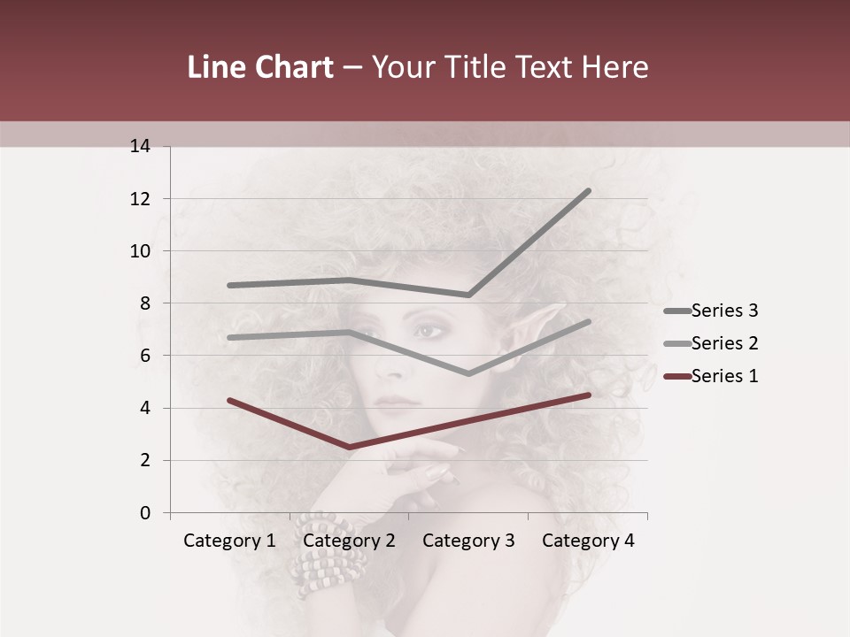 Romantic Character Blonde PowerPoint Template