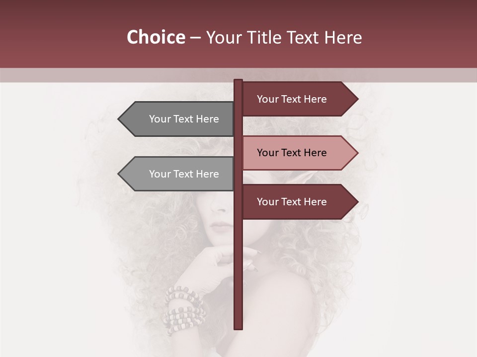 Romantic Character Blonde PowerPoint Template