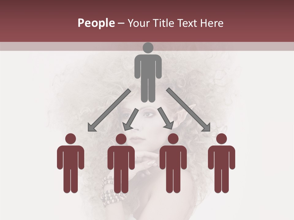 Romantic Character Blonde PowerPoint Template