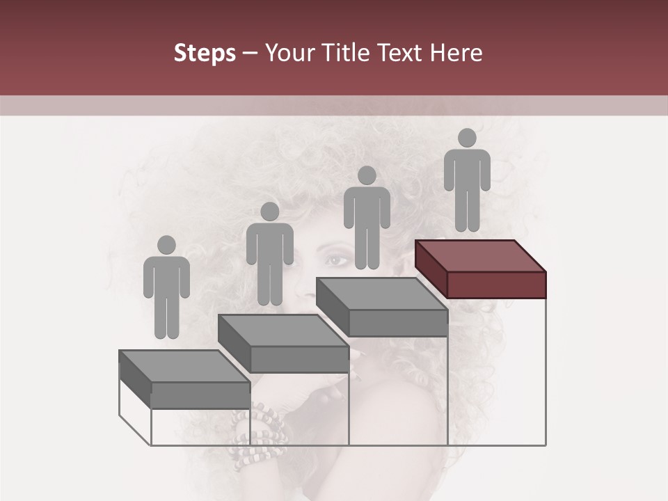 Romantic Character Blonde PowerPoint Template