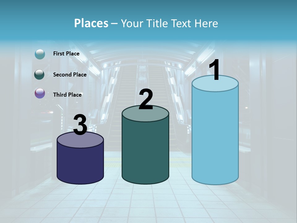 Passengers Metro Handrail PowerPoint Template