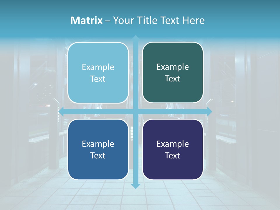 Passengers Metro Handrail PowerPoint Template