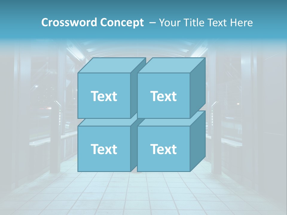 Passengers Metro Handrail PowerPoint Template