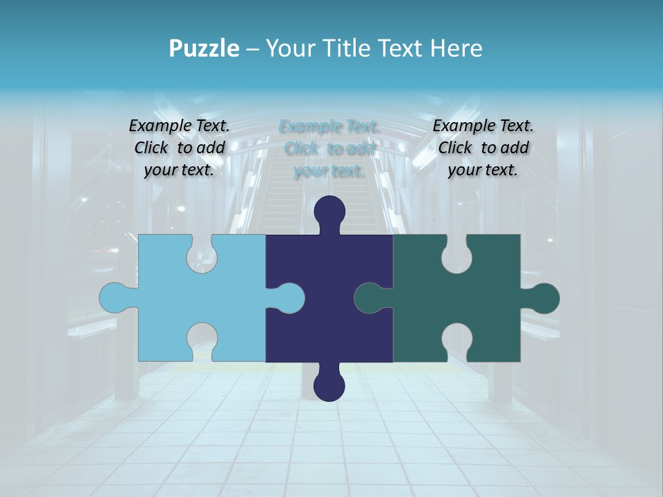 Passengers Metro Handrail PowerPoint Template