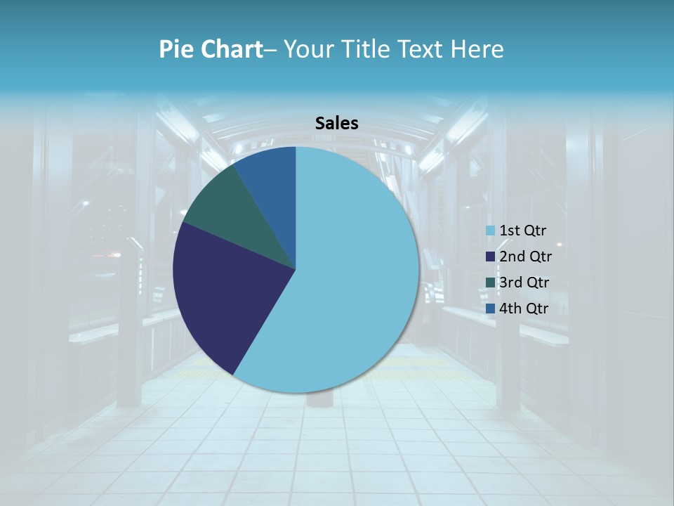 Passengers Metro Handrail PowerPoint Template