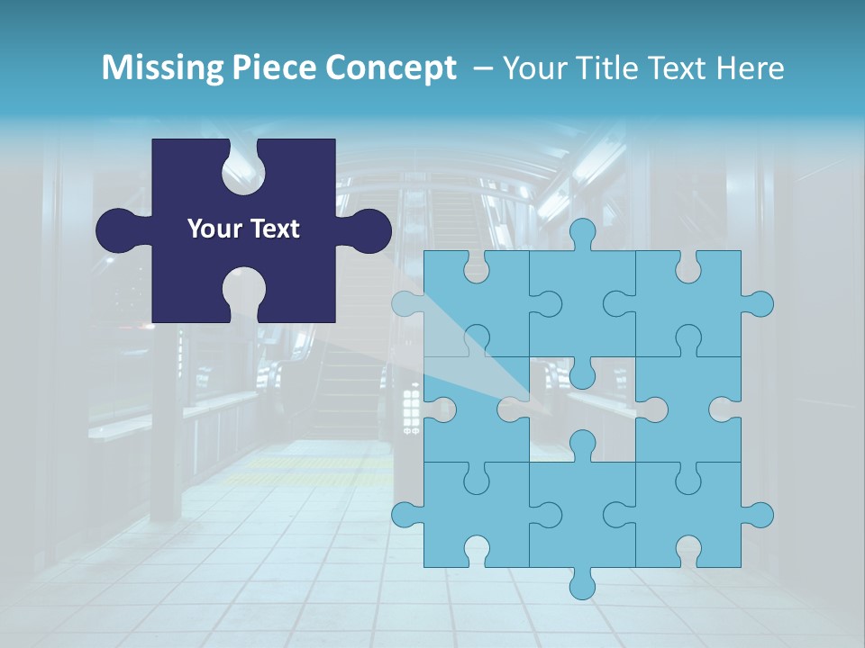 Passengers Metro Handrail PowerPoint Template