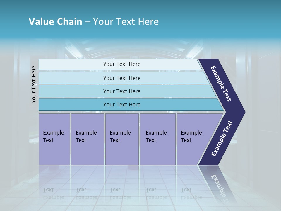 Passengers Metro Handrail PowerPoint Template