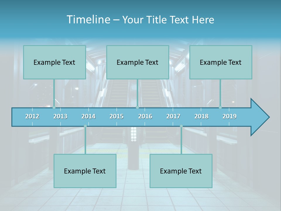 Passengers Metro Handrail PowerPoint Template