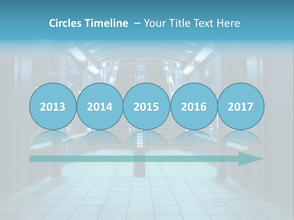 Passengers Metro Handrail PowerPoint Template