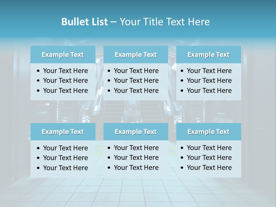 Passengers Metro Handrail PowerPoint Template