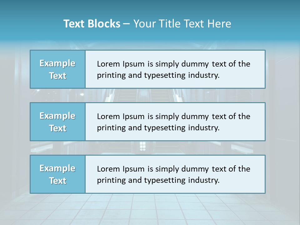 Passengers Metro Handrail PowerPoint Template