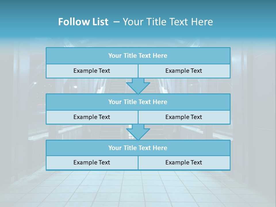Passengers Metro Handrail PowerPoint Template