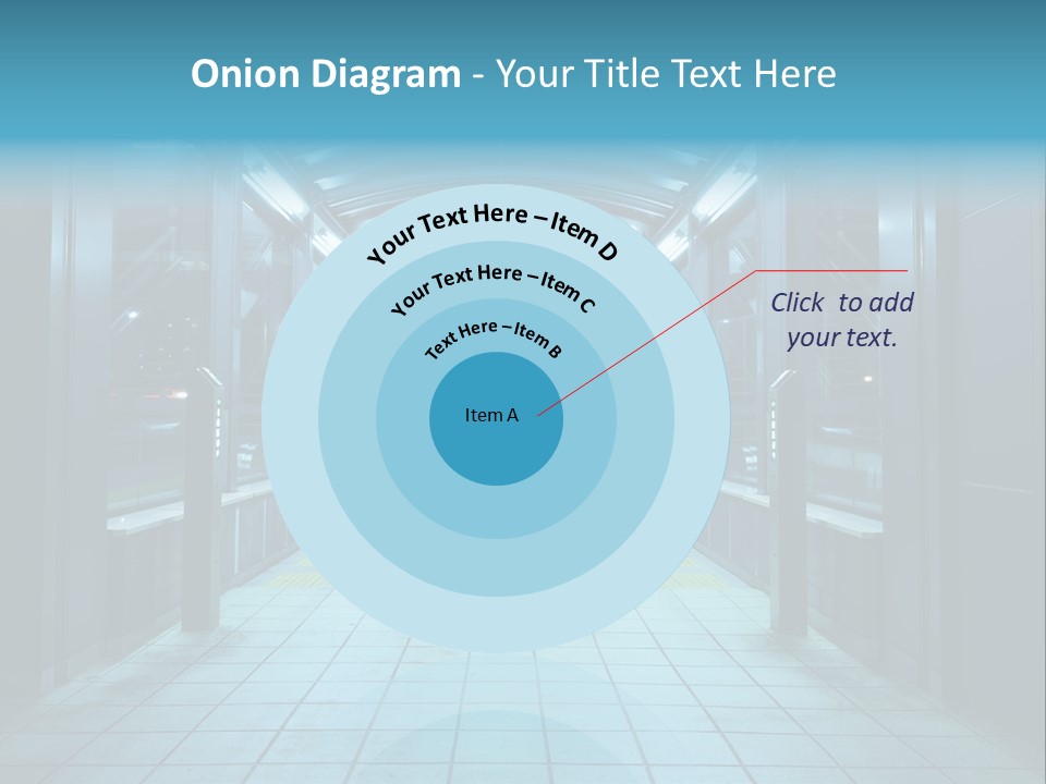 Passengers Metro Handrail PowerPoint Template
