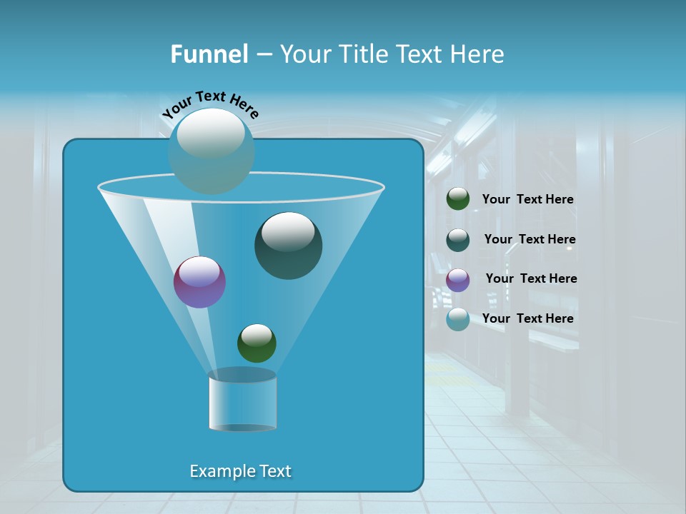 Passengers Metro Handrail PowerPoint Template