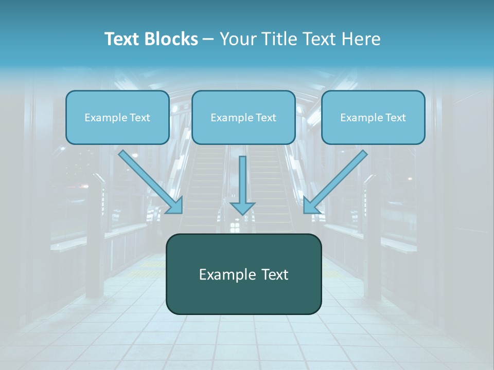 Passengers Metro Handrail PowerPoint Template