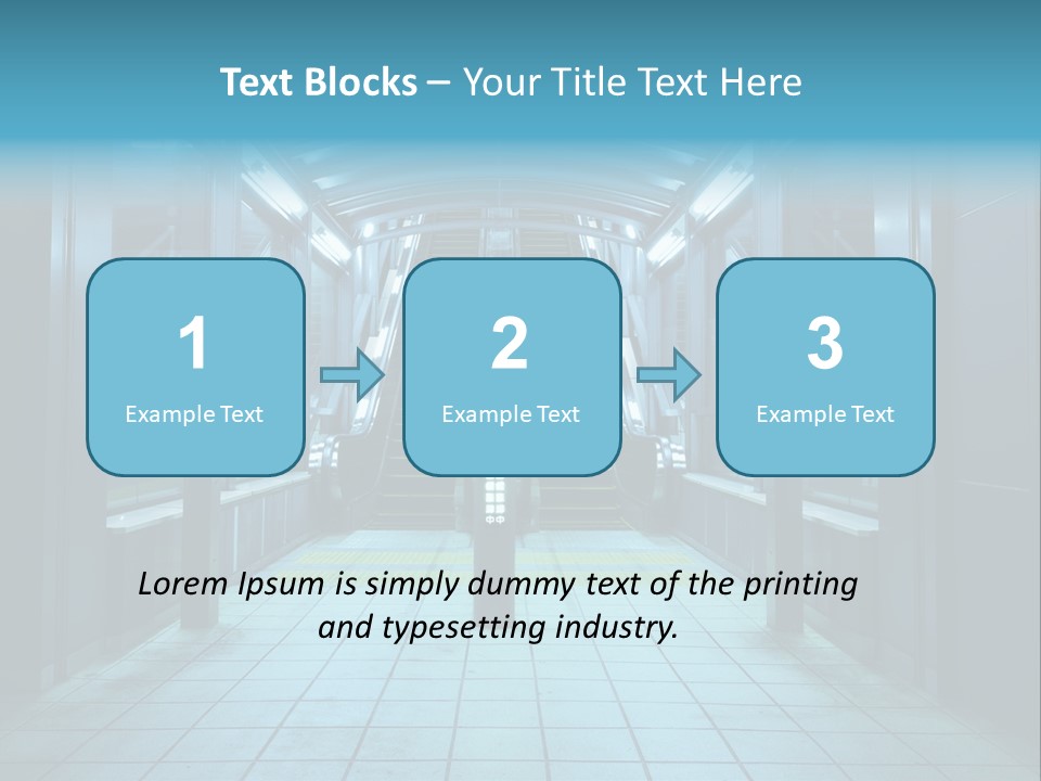 Passengers Metro Handrail PowerPoint Template