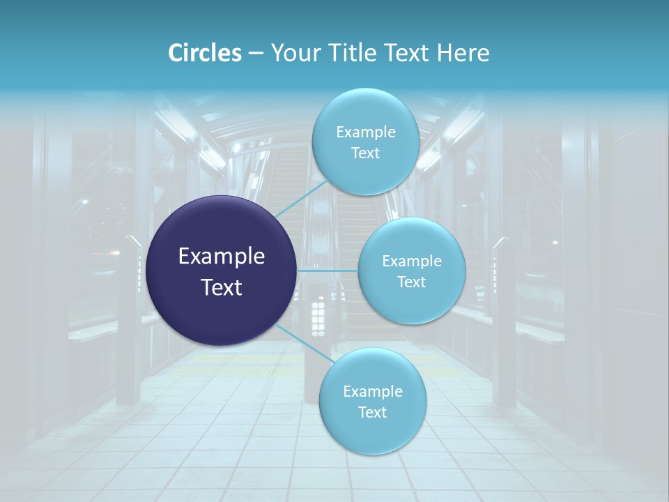 Passengers Metro Handrail PowerPoint Template