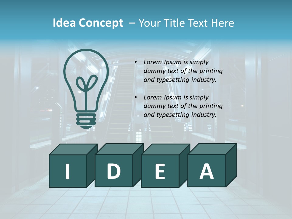 Passengers Metro Handrail PowerPoint Template