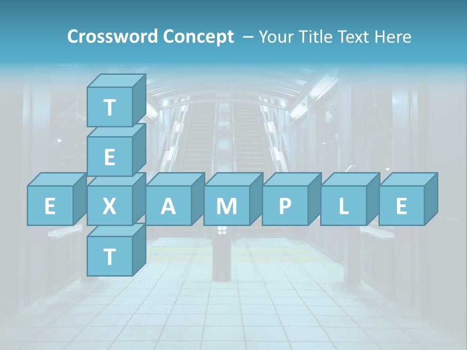 Passengers Metro Handrail PowerPoint Template