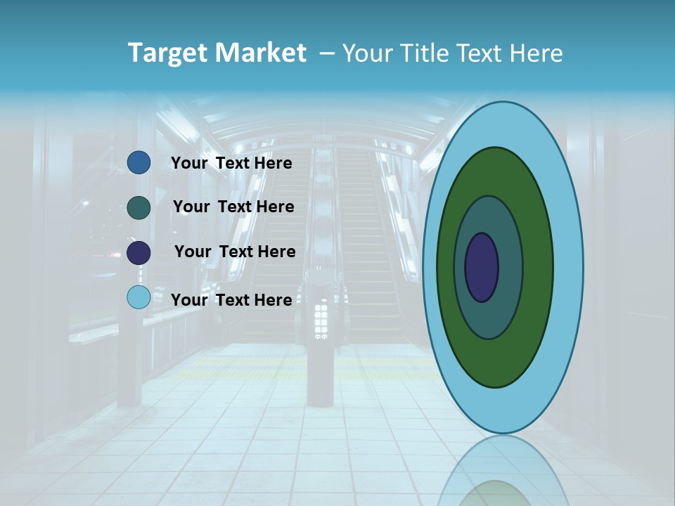 Passengers Metro Handrail PowerPoint Template