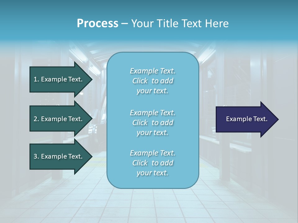 Passengers Metro Handrail PowerPoint Template