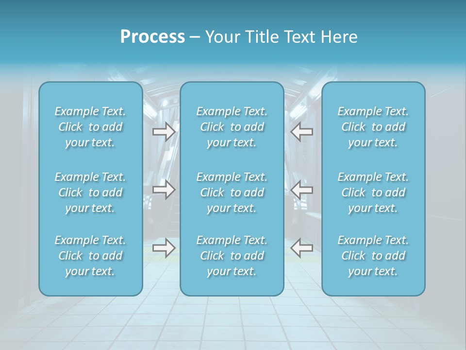 Passengers Metro Handrail PowerPoint Template