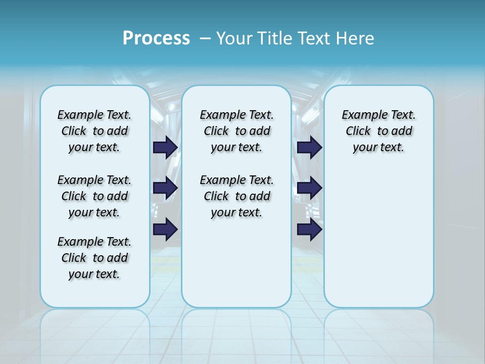 Passengers Metro Handrail PowerPoint Template