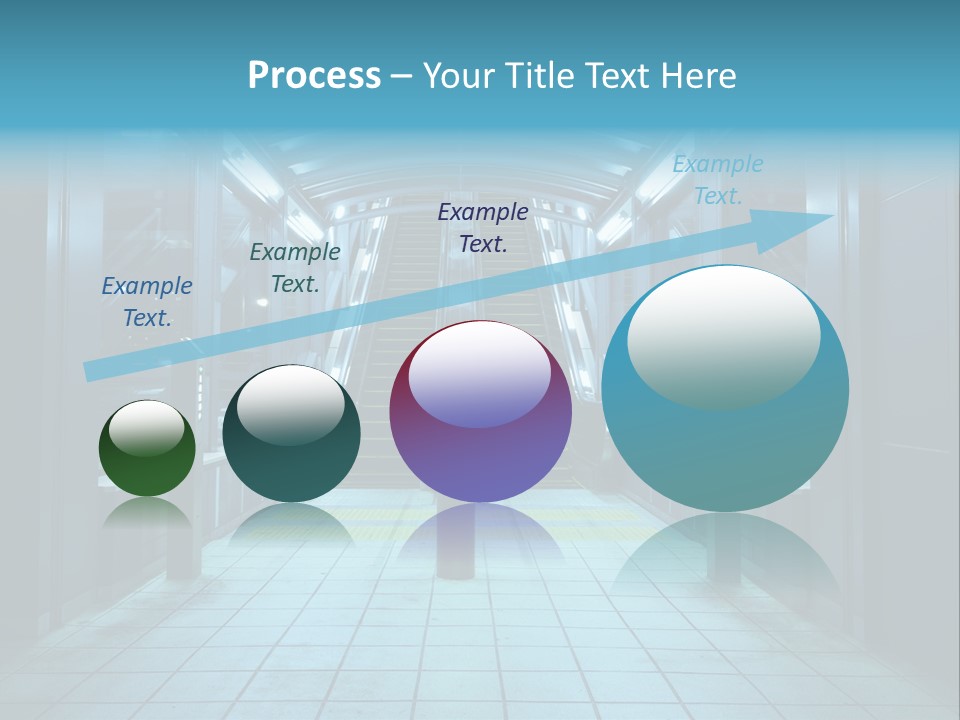 Passengers Metro Handrail PowerPoint Template