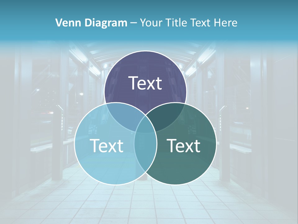 Passengers Metro Handrail PowerPoint Template