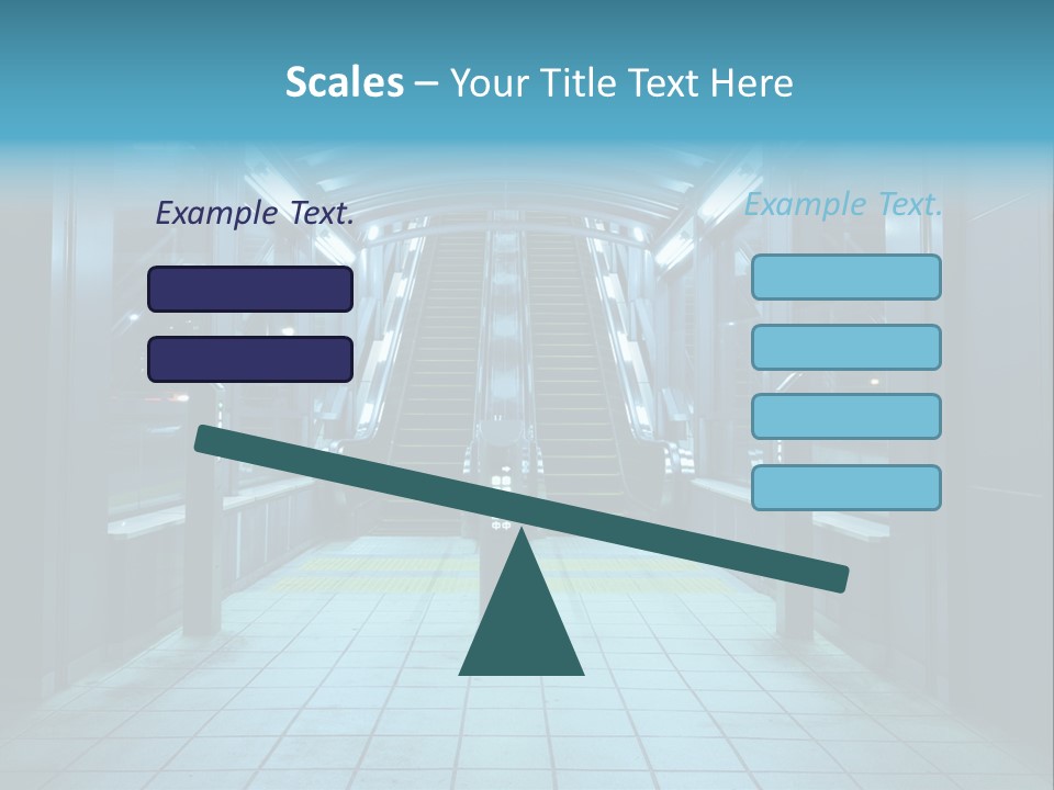 Passengers Metro Handrail PowerPoint Template