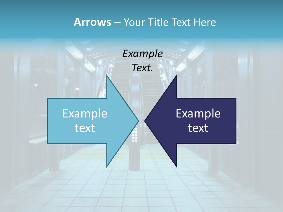 Passengers Metro Handrail PowerPoint Template