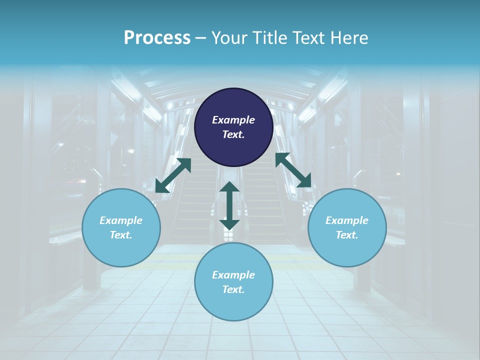 Passengers Metro Handrail PowerPoint Template