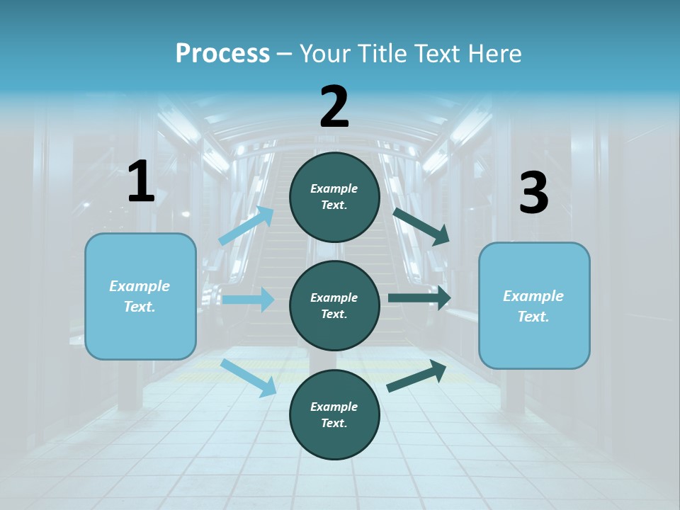 Passengers Metro Handrail PowerPoint Template