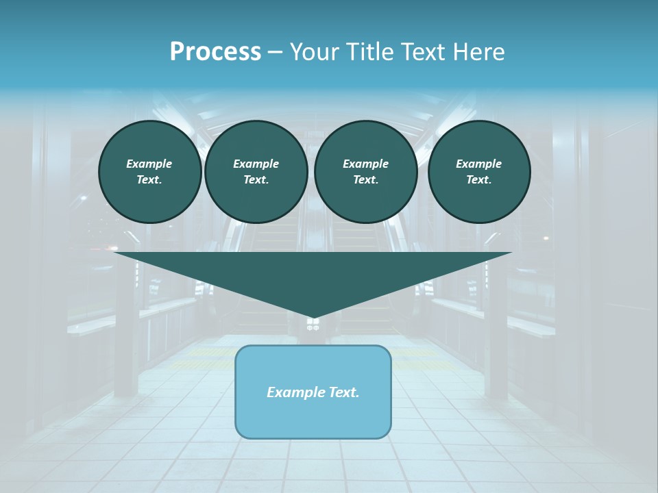 Passengers Metro Handrail PowerPoint Template