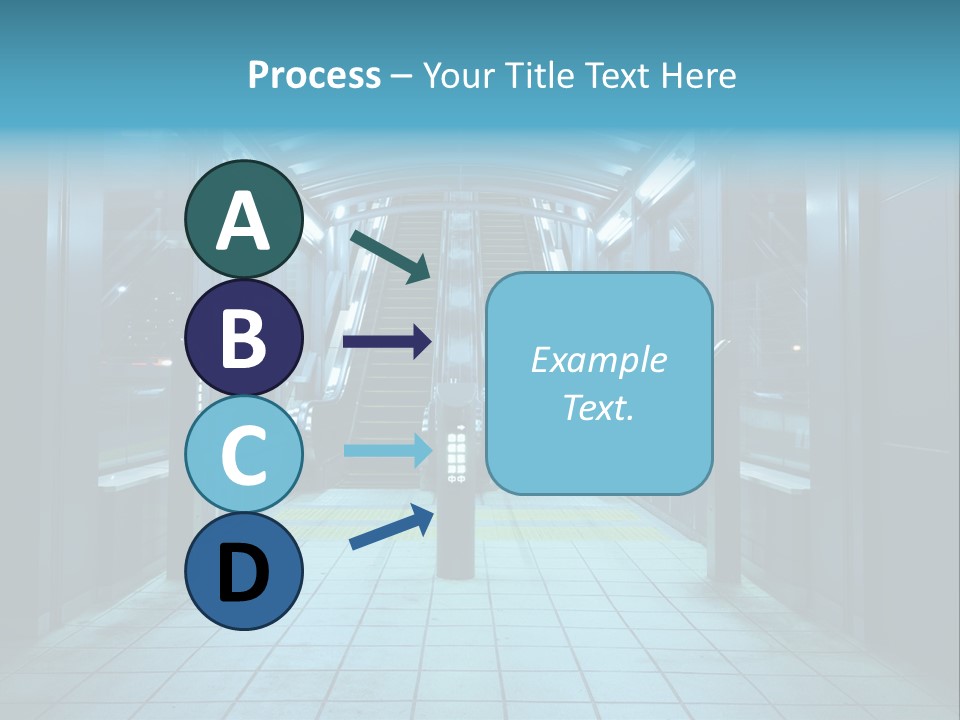 Passengers Metro Handrail PowerPoint Template