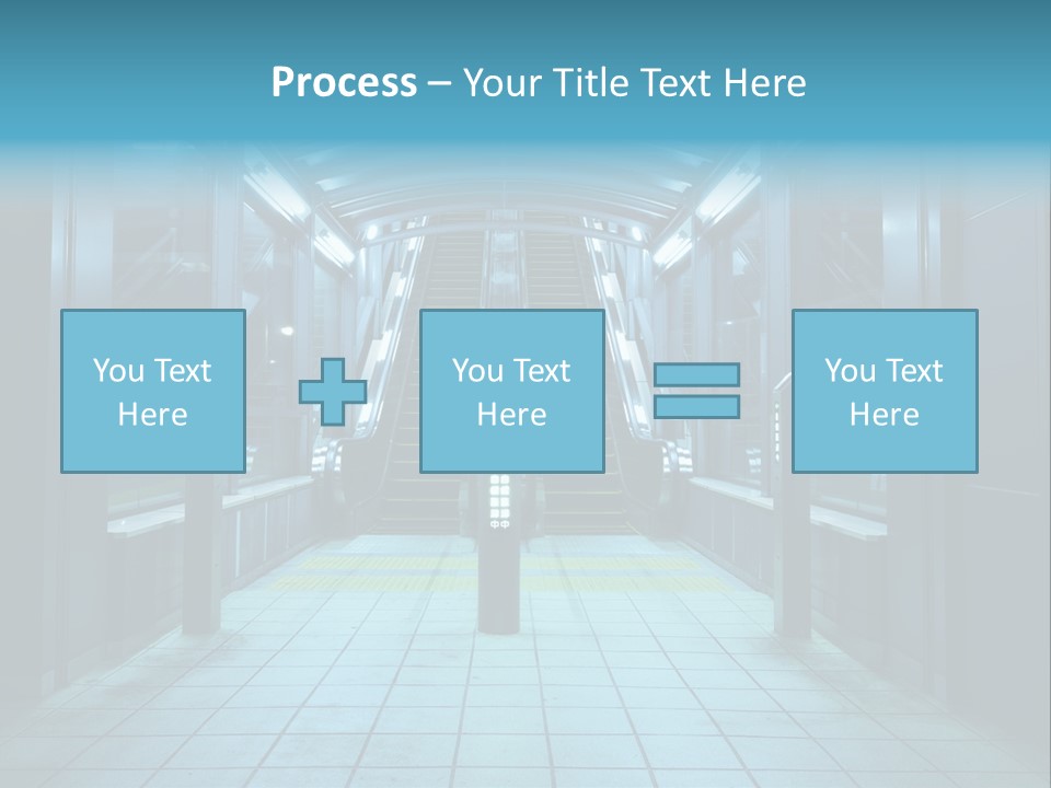 Passengers Metro Handrail PowerPoint Template