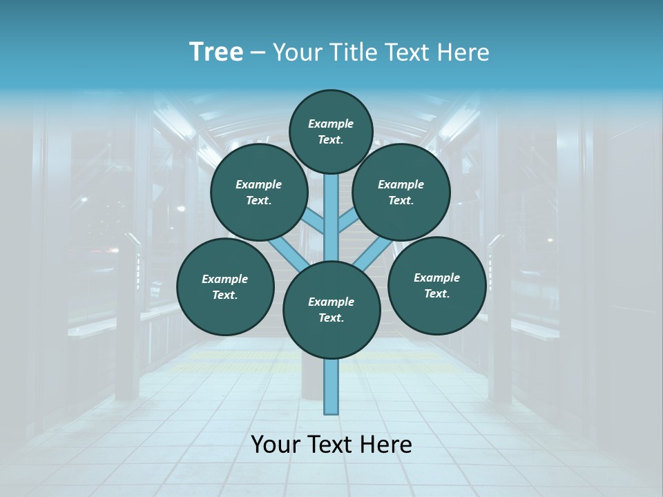 Passengers Metro Handrail PowerPoint Template