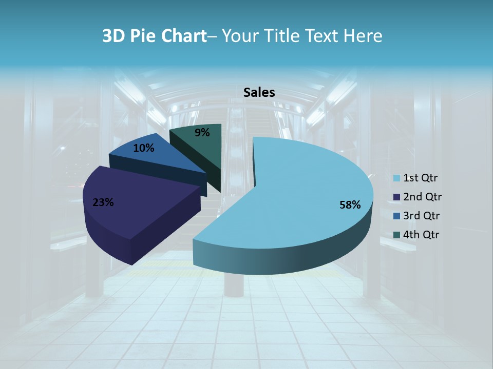 Passengers Metro Handrail PowerPoint Template
