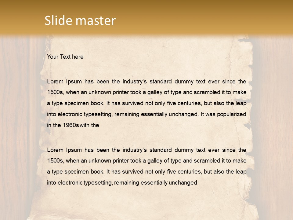 Old Decor Holiday PowerPoint Template