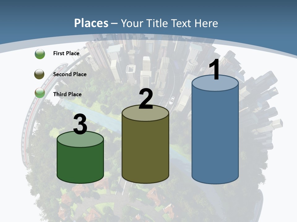 Urban River Commute PowerPoint Template